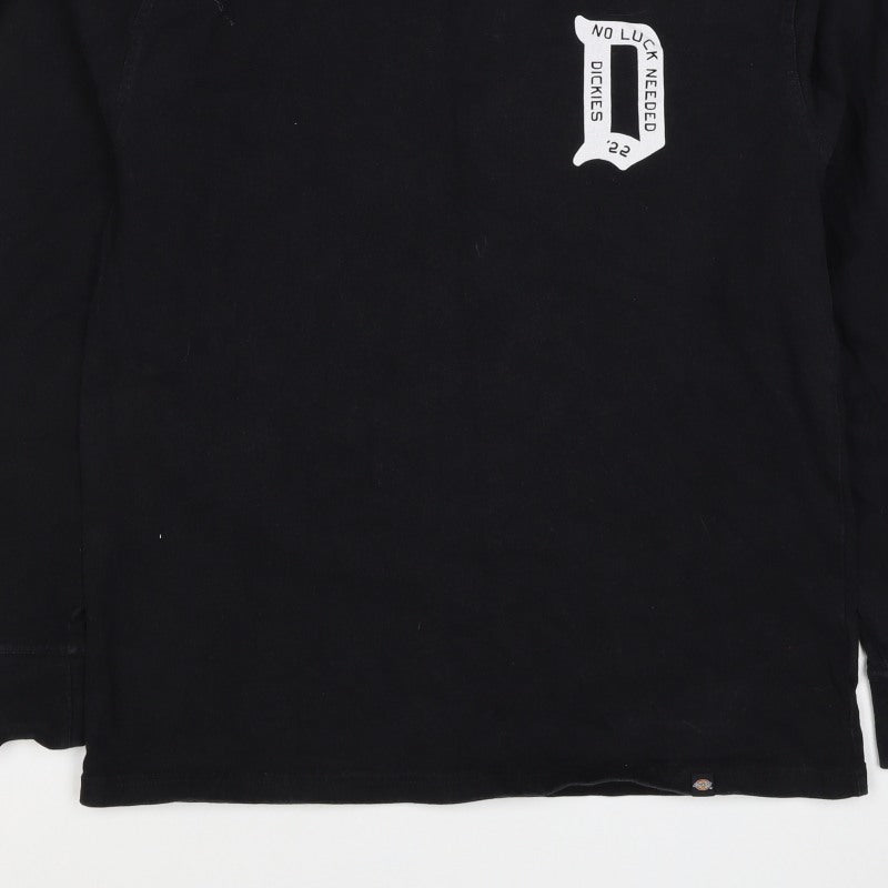 Dickies Men’s Black Medium Graphic Logo Pullover Sweatshirt