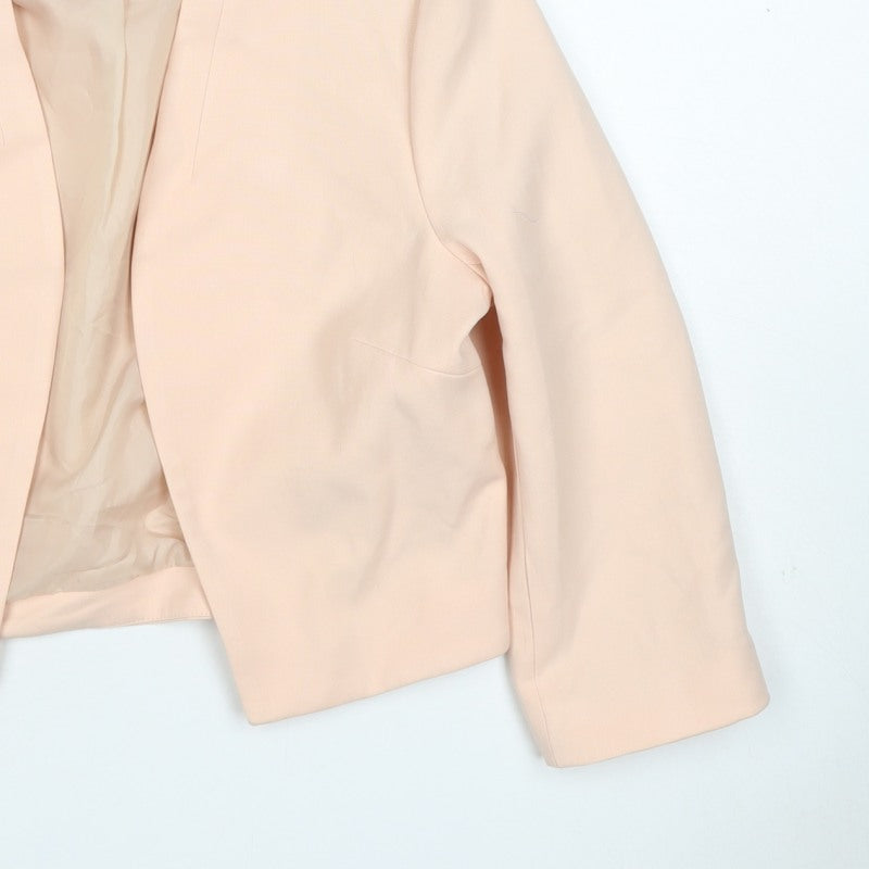 New Look Women’s Pink UK 12 Collarless Lined Blazer Smart Workwear