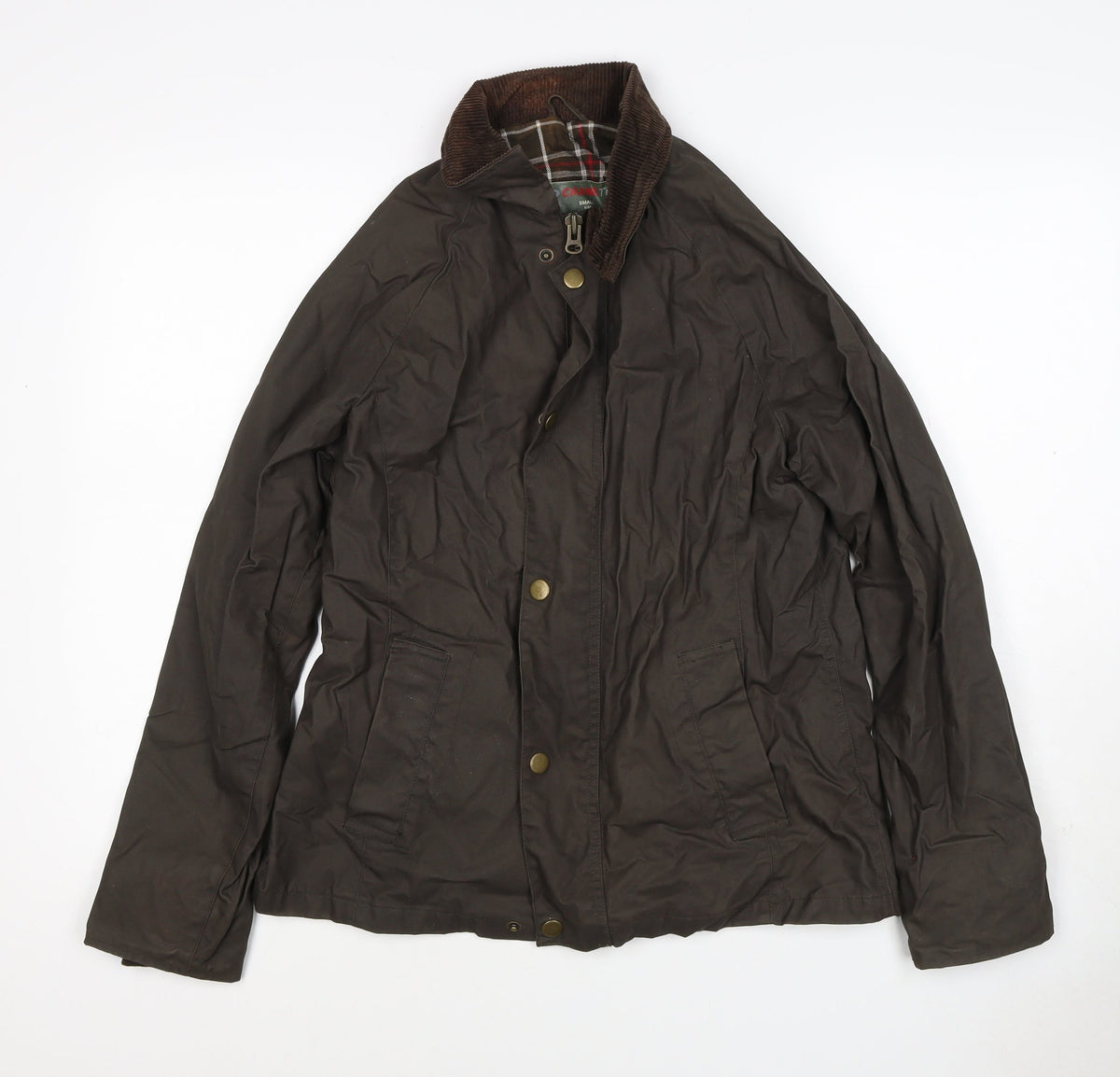 Crane Trail Women’s Brown Size 10 Waxed Cotton Jacket Cord Collar