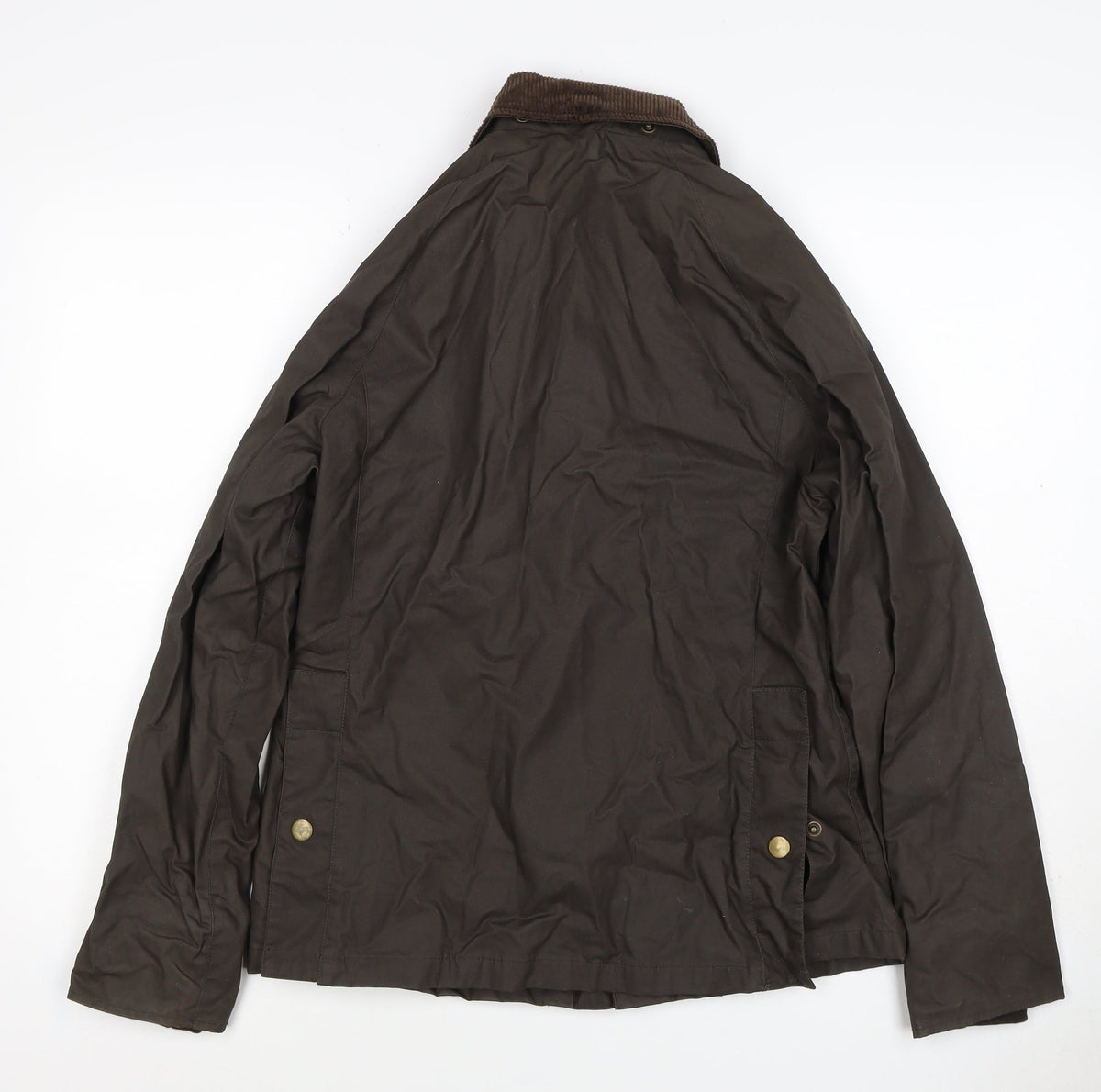 Crane Trail Women’s Brown Size 10 Waxed Cotton Jacket Cord Collar