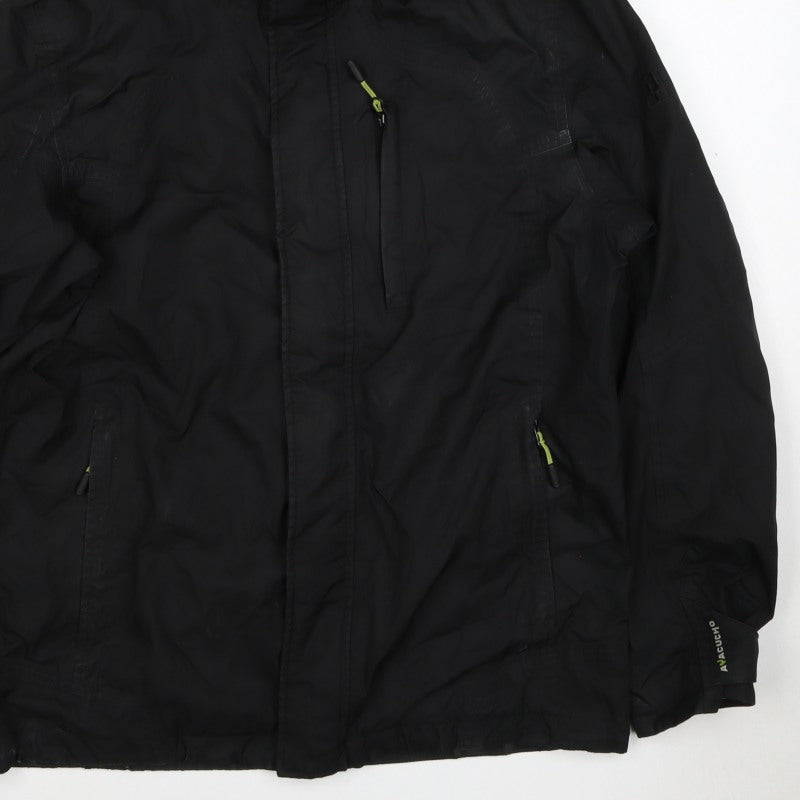 Ajuacho Men’s Black M Hooded Waterproof Insulated Ski Parka Jacket