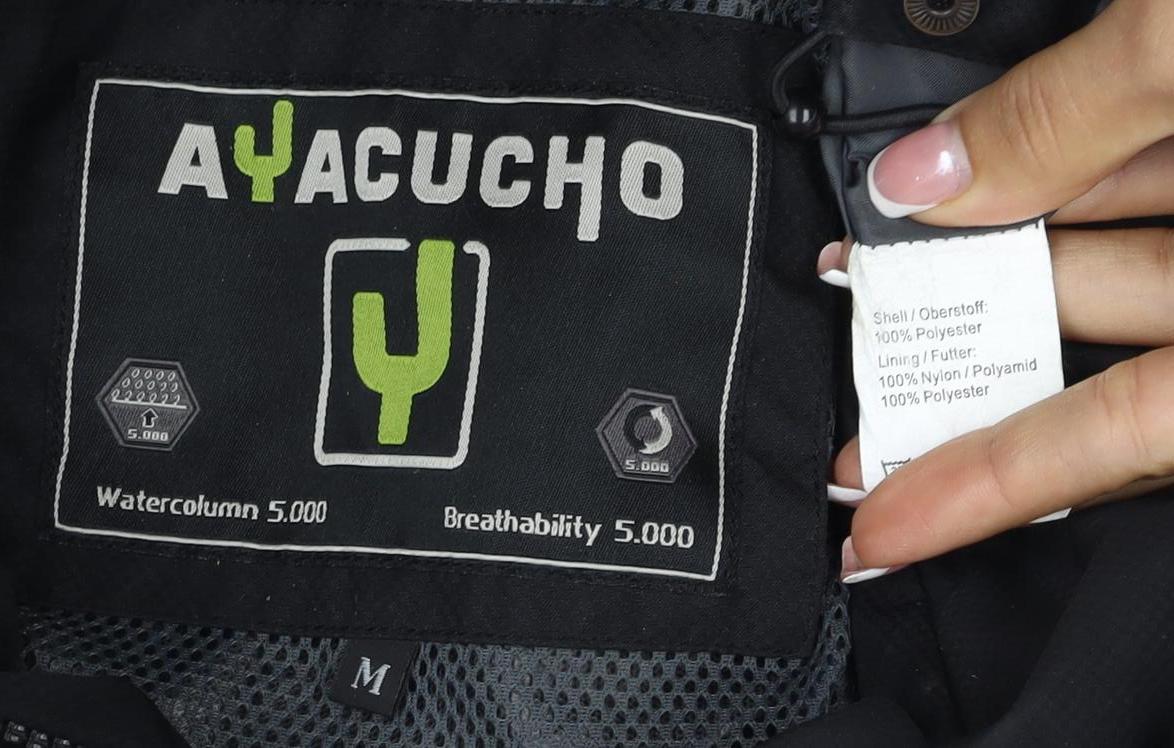 Ajuacho Men’s Black M Hooded Waterproof Insulated Ski Parka Jacket