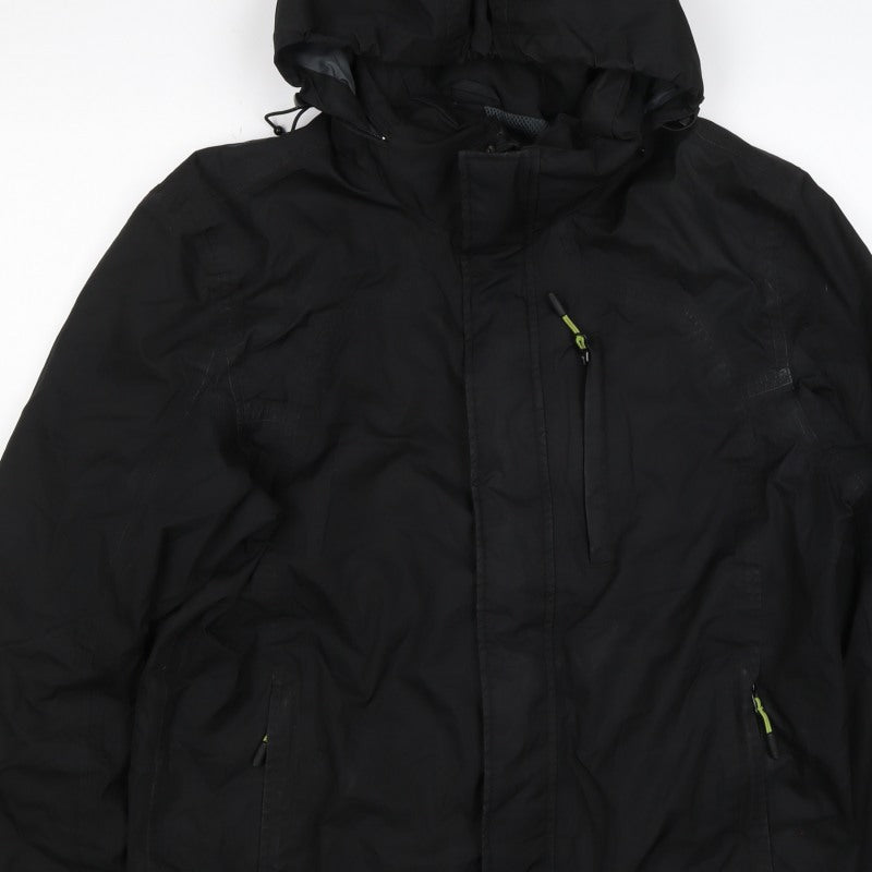 Ajuacho Men’s Black M Hooded Waterproof Insulated Ski Parka Jacket