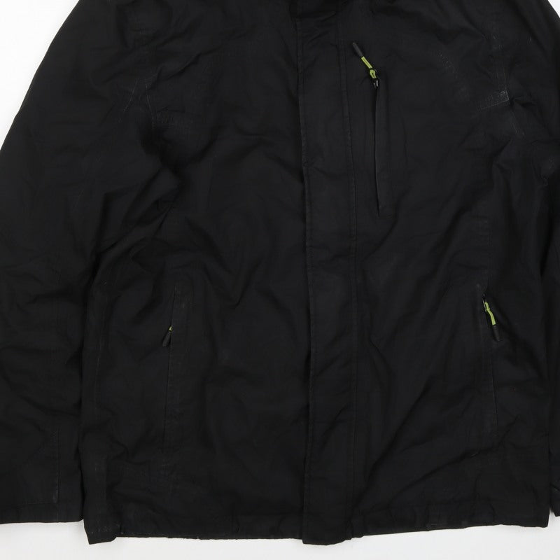 Ajuacho Men’s Black M Hooded Waterproof Insulated Ski Parka Jacket