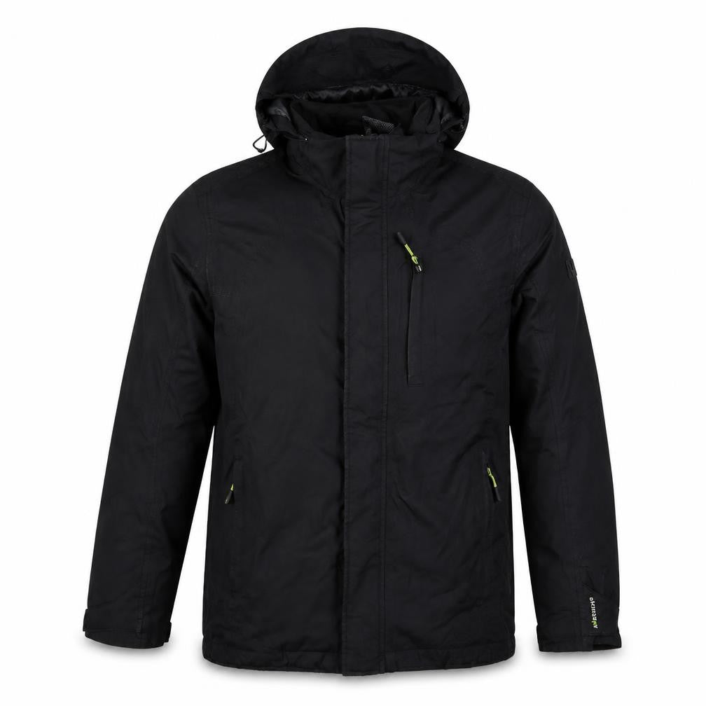 Ajuacho Men’s Black M Hooded Waterproof Insulated Ski Parka Jacket