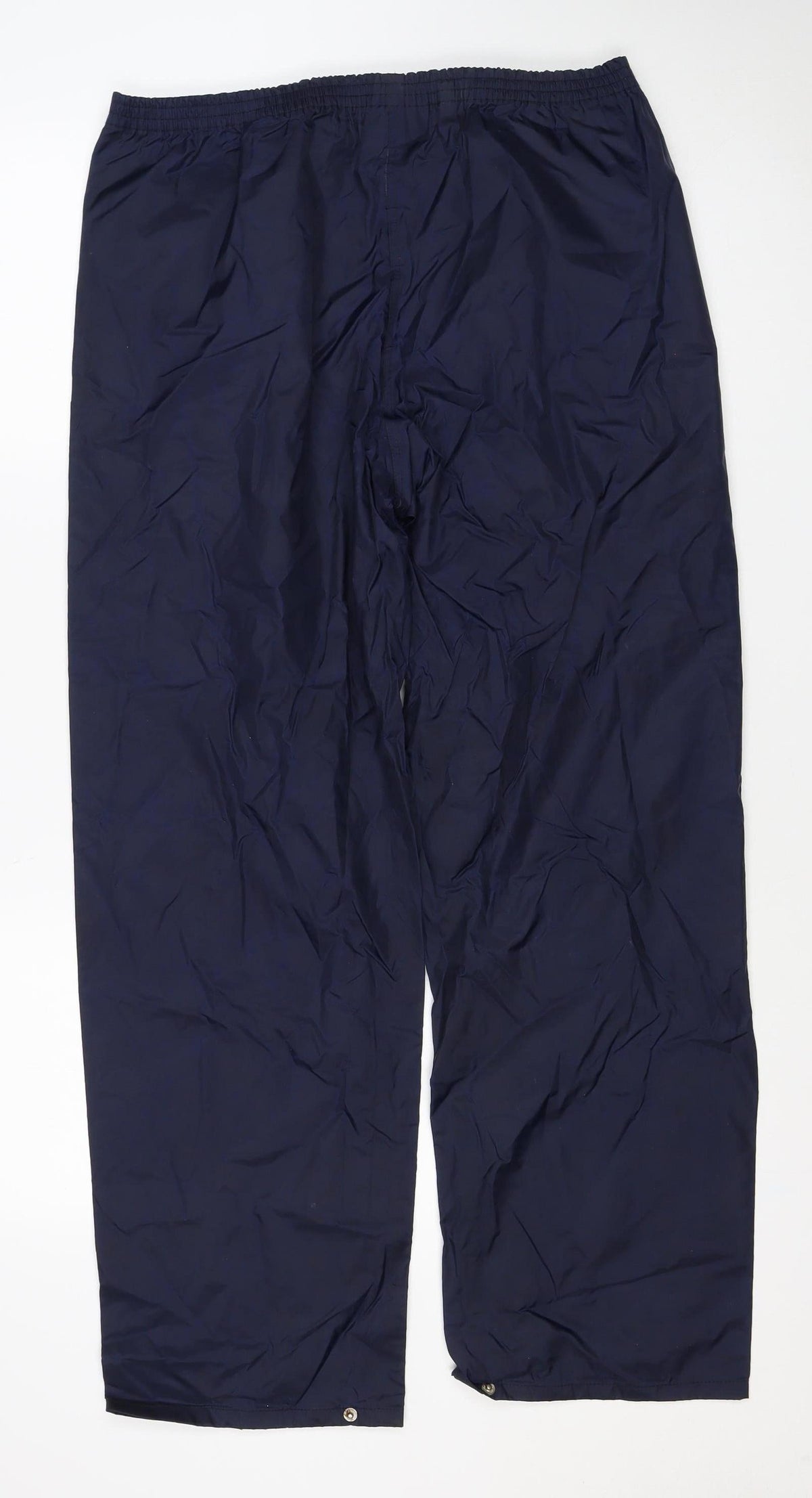 Close-up detail of Regatta Men's Blue S Waterproof Rain Trousers Elastic Waist Outdoor