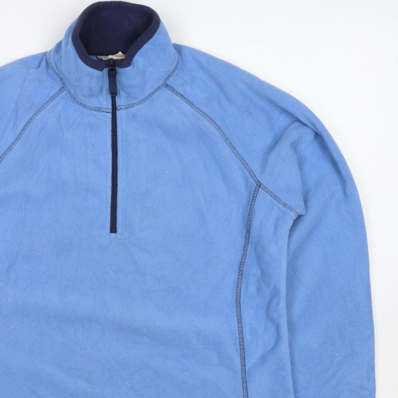 Mountain Warehouse Women Blue UK 12 Fleece 1/4 Zip Pullover Sweatshirt
