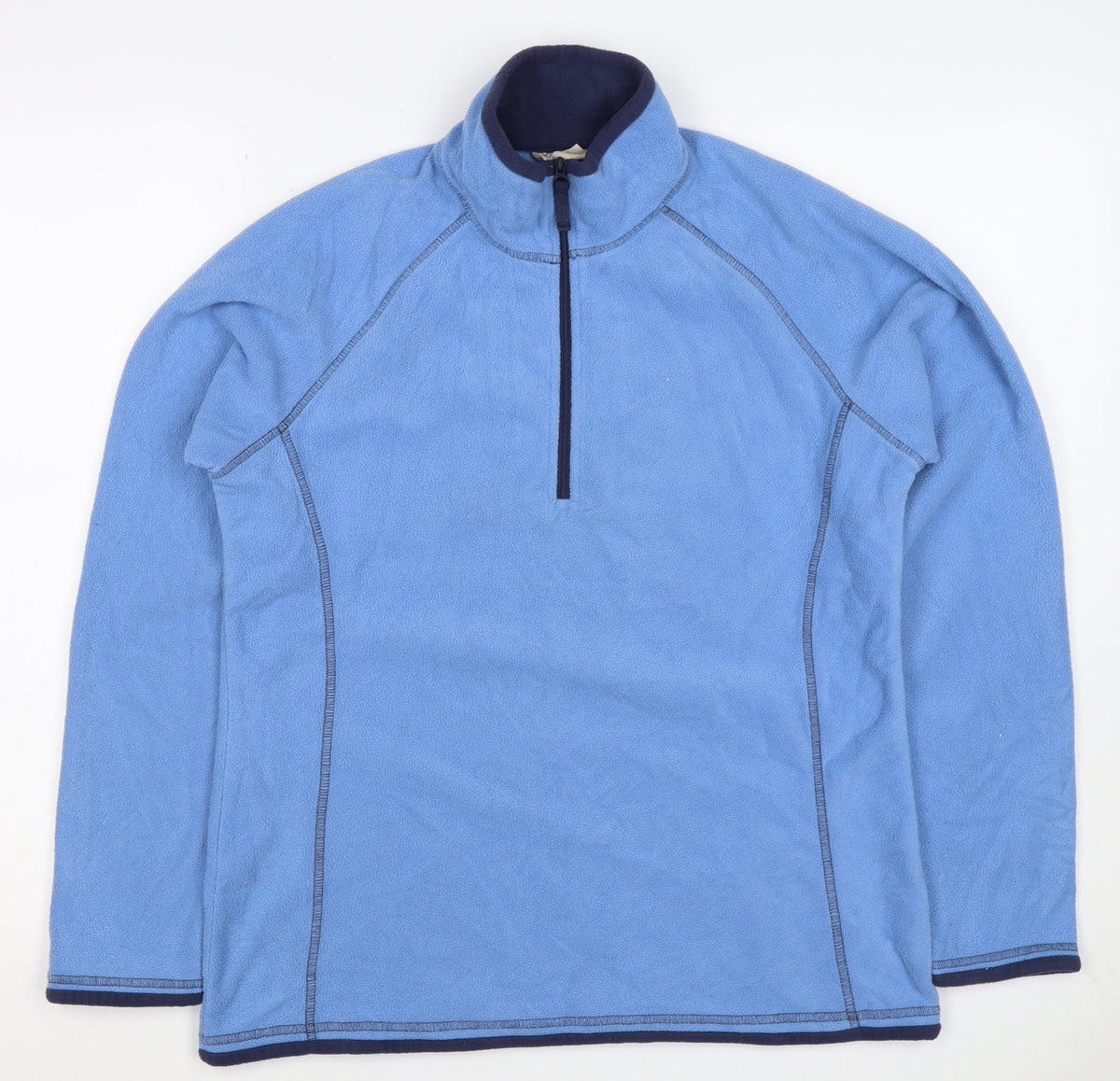 Mountain Warehouse Women Blue UK 12 Fleece 1/4 Zip Pullover Sweatshirt
