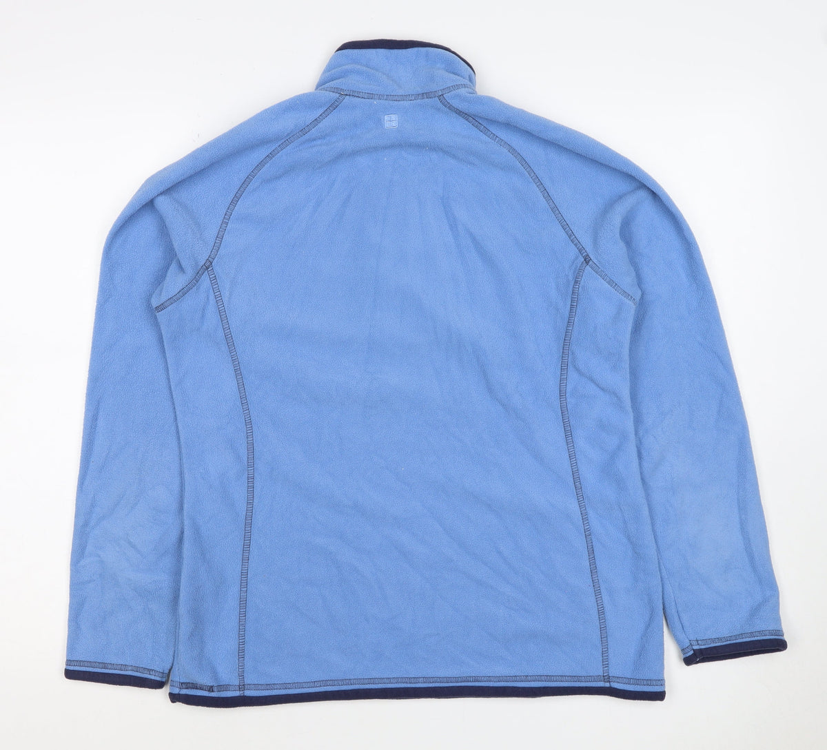 Mountain Warehouse Women Blue UK 12 Fleece 1/4 Zip Pullover Sweatshirt