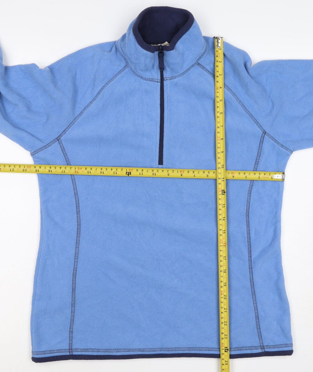 Mountain Warehouse Women Blue UK 12 Fleece 1/4 Zip Pullover Sweatshirt