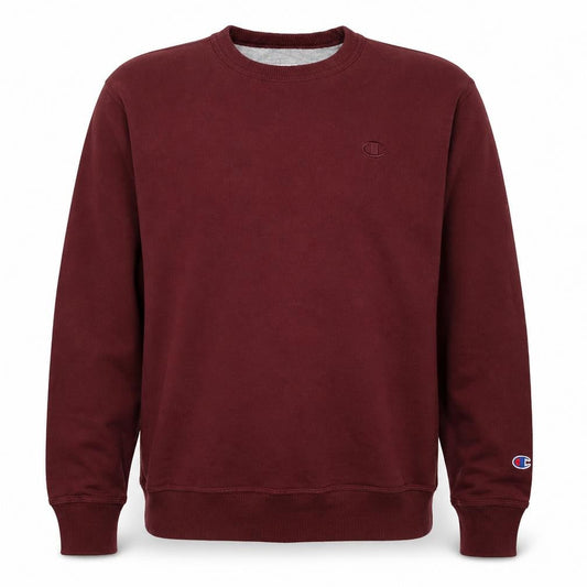 Champion Men’s Burgundy M Crew Neck Logo Cotton Blend Sweatshirt