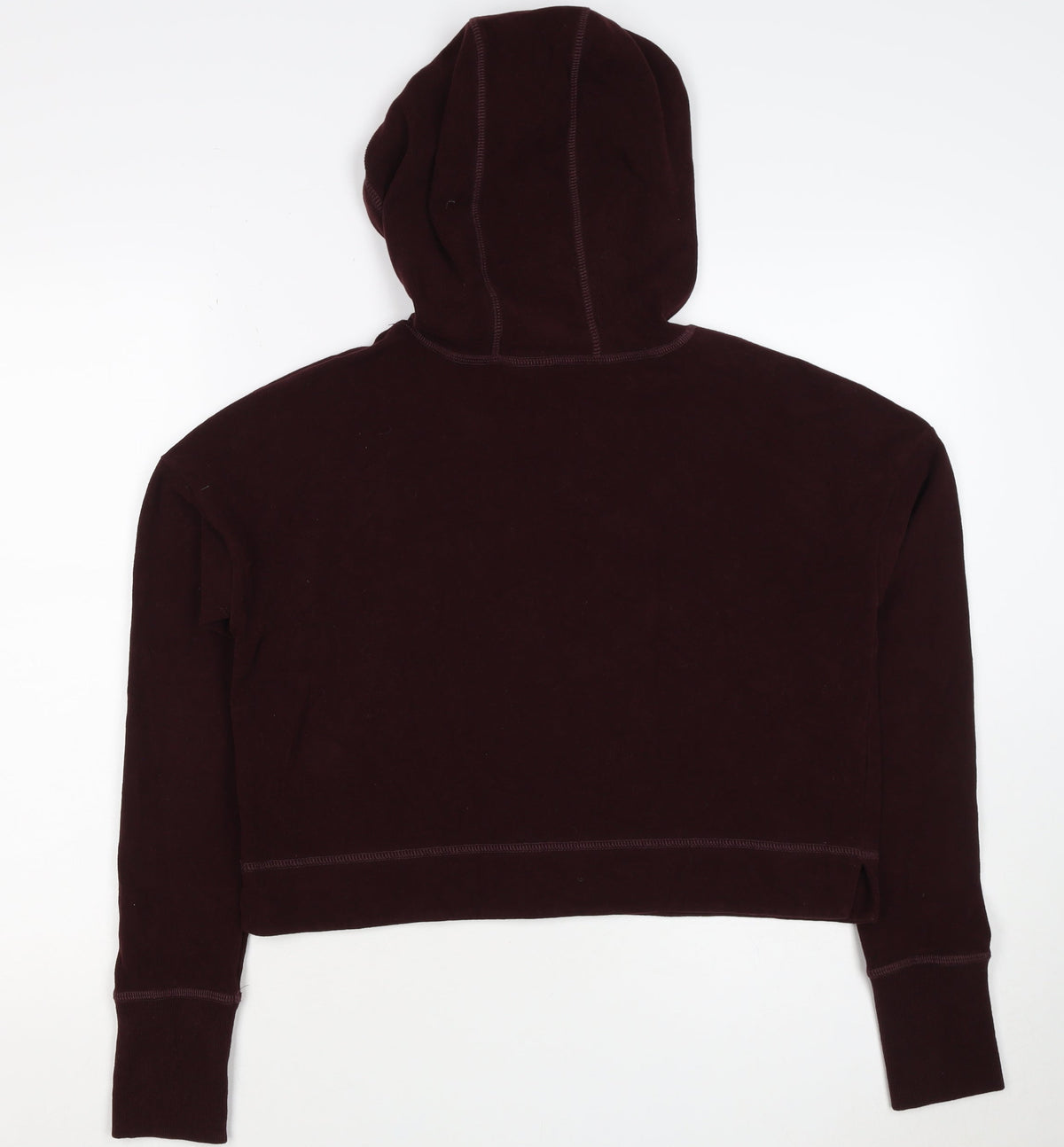 Sweaty Betty Women’s Burgundy S Velour Hooded Pullover Sweatshirt