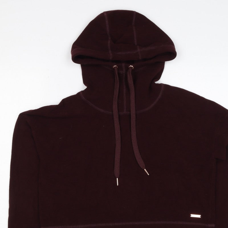 Sweaty Betty Women’s Burgundy S Velour Hooded Pullover Sweatshirt