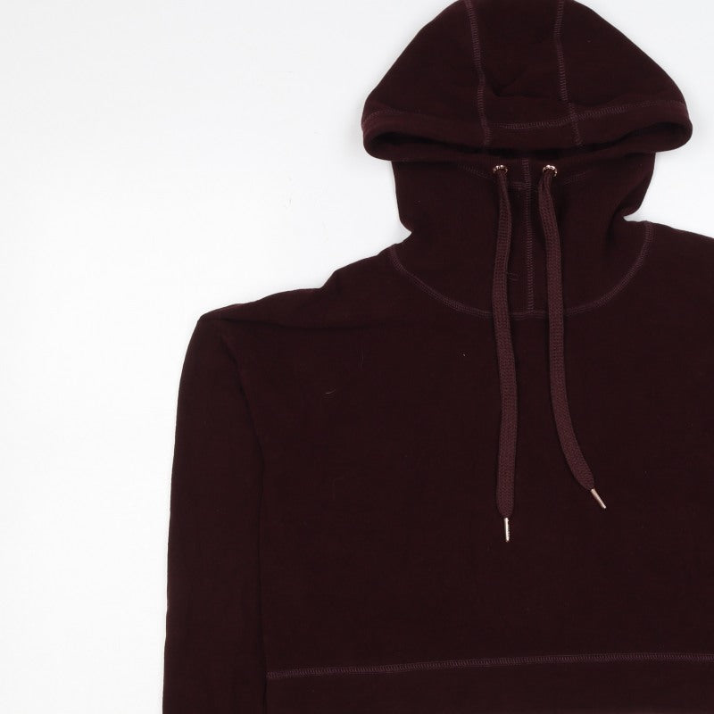 Sweaty Betty Women’s Burgundy S Velour Hooded Pullover Sweatshirt