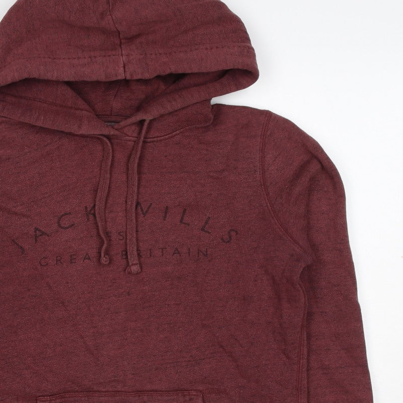 Jack Wills Women’s Red UK 6 Pullover Hoodie Logo Pocket