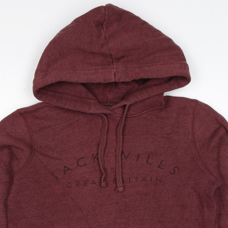 Jack Wills Women’s Red UK 6 Pullover Hoodie Logo Pocket