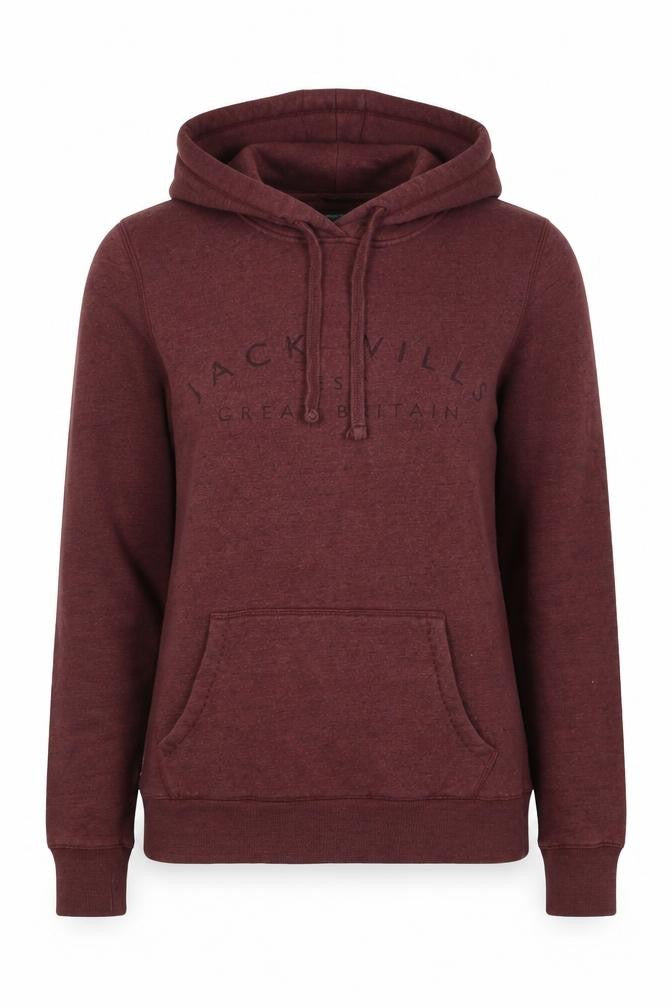 Jack Wills Women’s Red UK 6 Pullover Hoodie Logo Pocket
