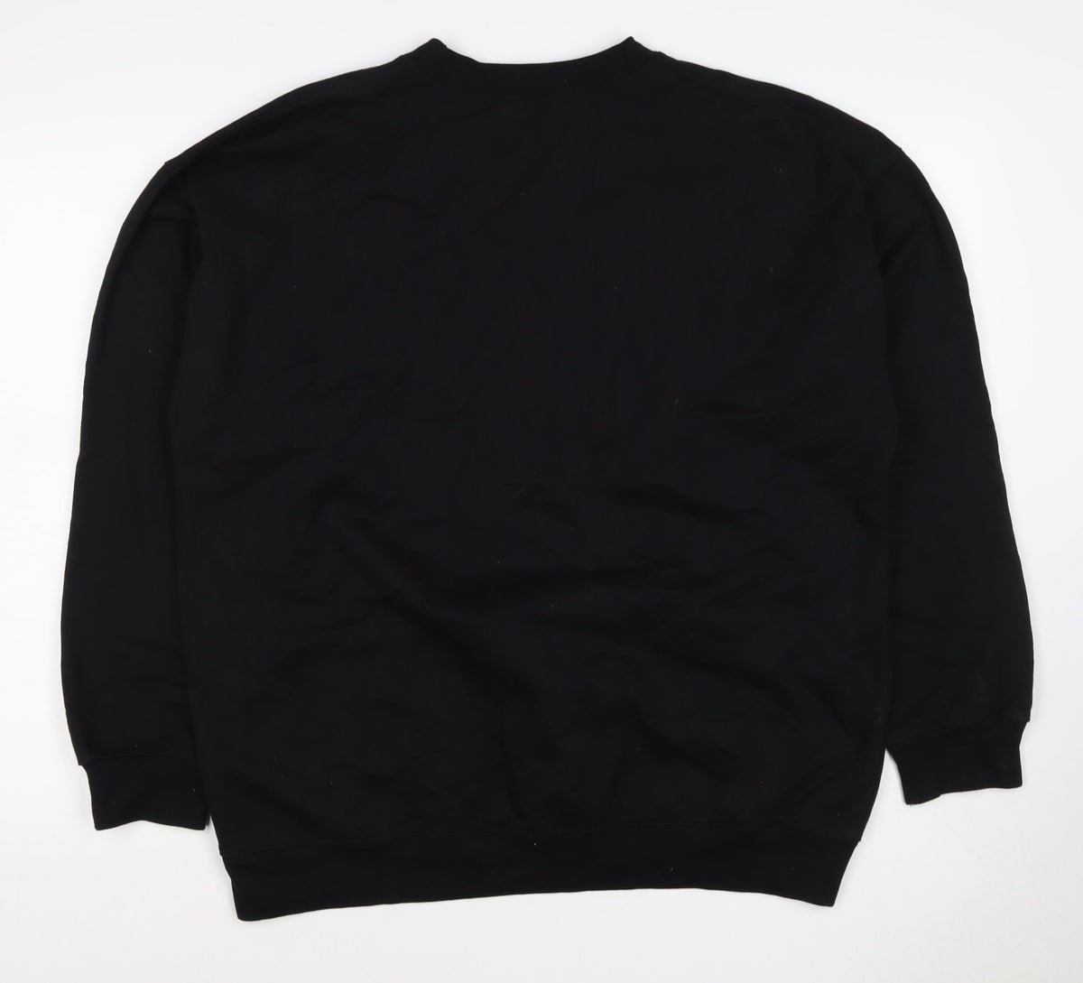 boohooMAN Men’s Black M Home Worldwide Graphic Print Crew Sweatshirt