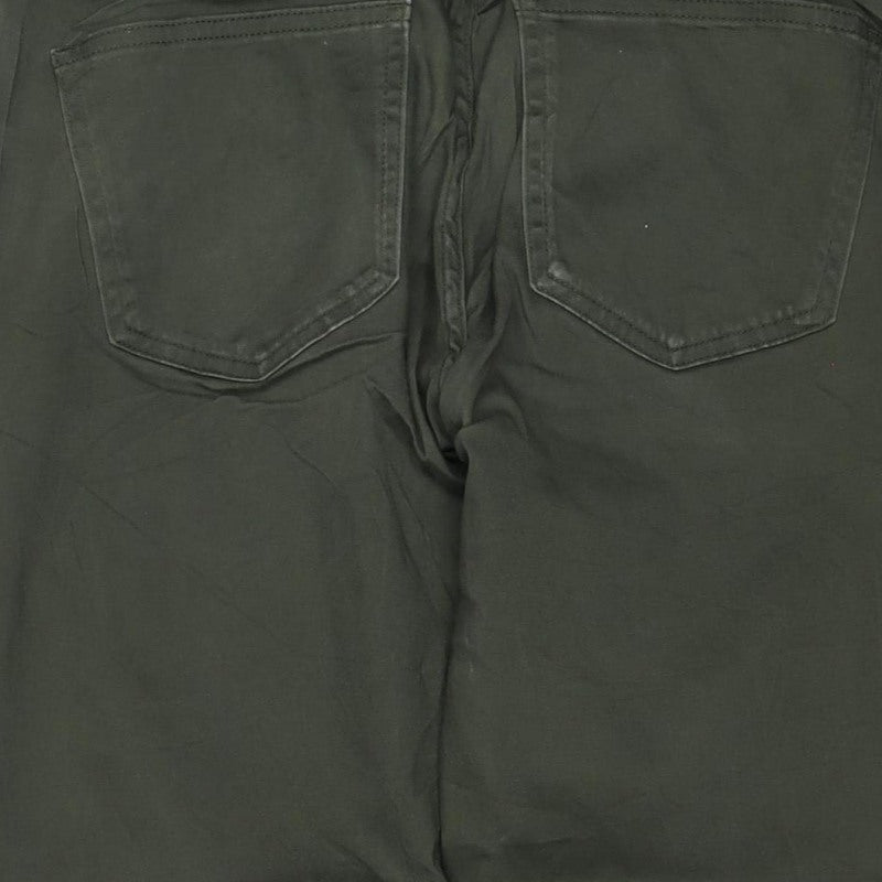UNIQLO Women Green S Straight Mid Rise Stretch Jeans