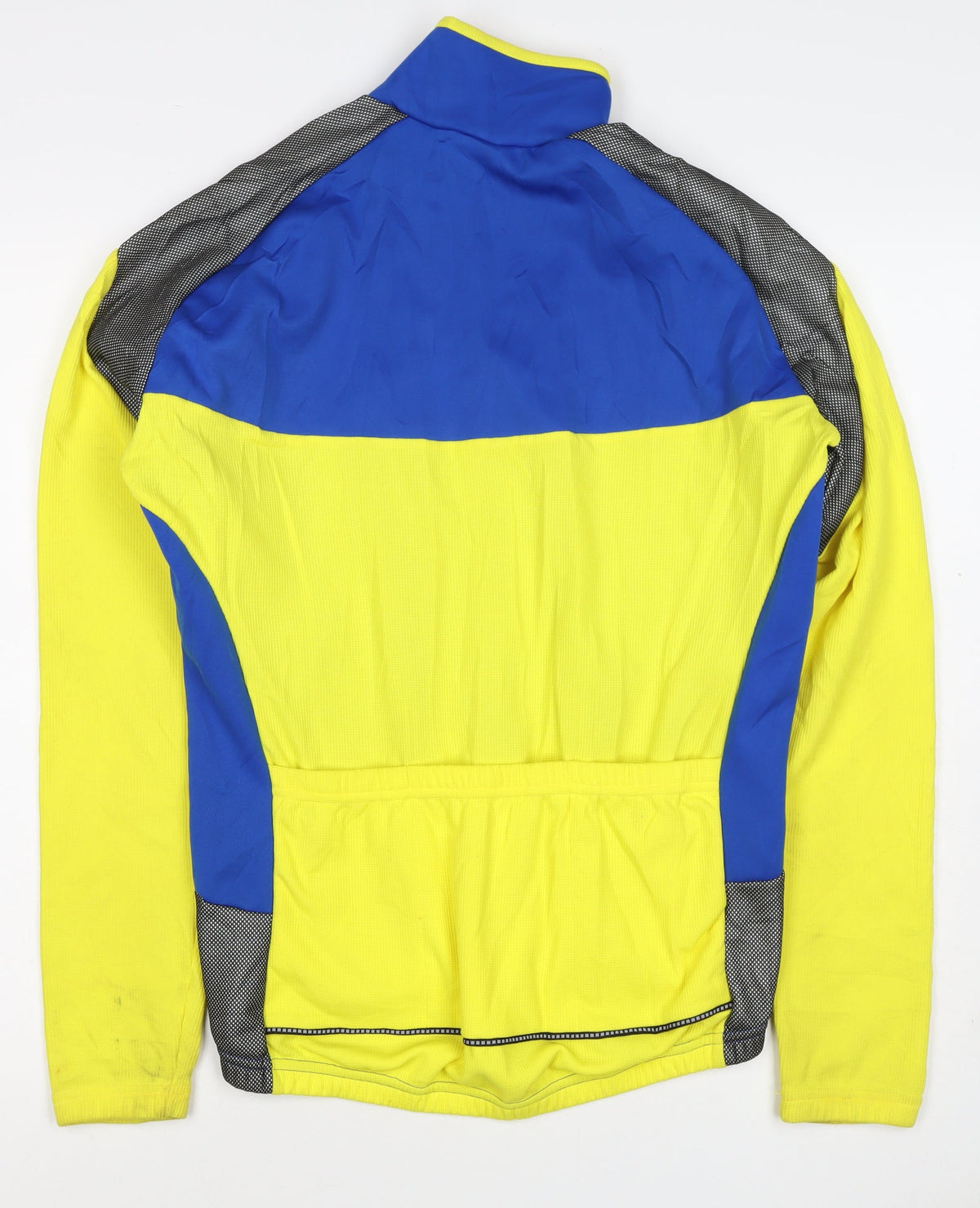 Bicycle Line Women’s Blue Yellow Size 8 Cycling Track Jacket Full Zip