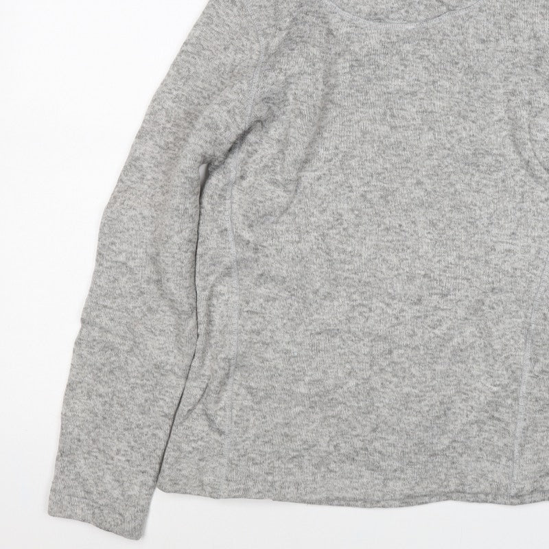 Mountain Warehouse Women Grey UK 14 Pullover Cowl Neck Hoodie