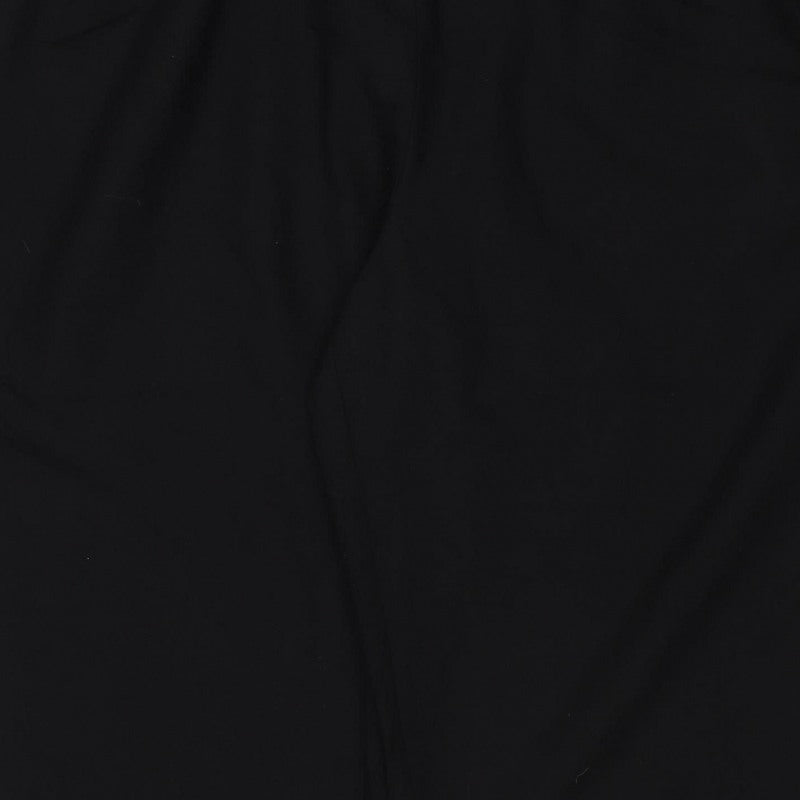 ASOS Women Black UK 8 Wide-Leg Elastic Waist Trousers
