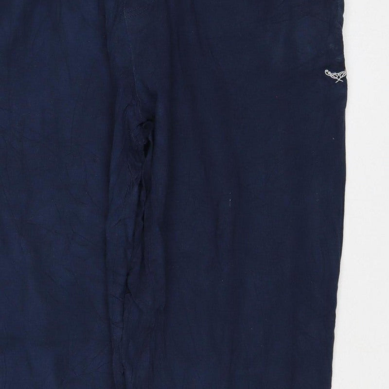 Threadbare Men's Blue M Jogger Trousers Elastic Waist Viscose