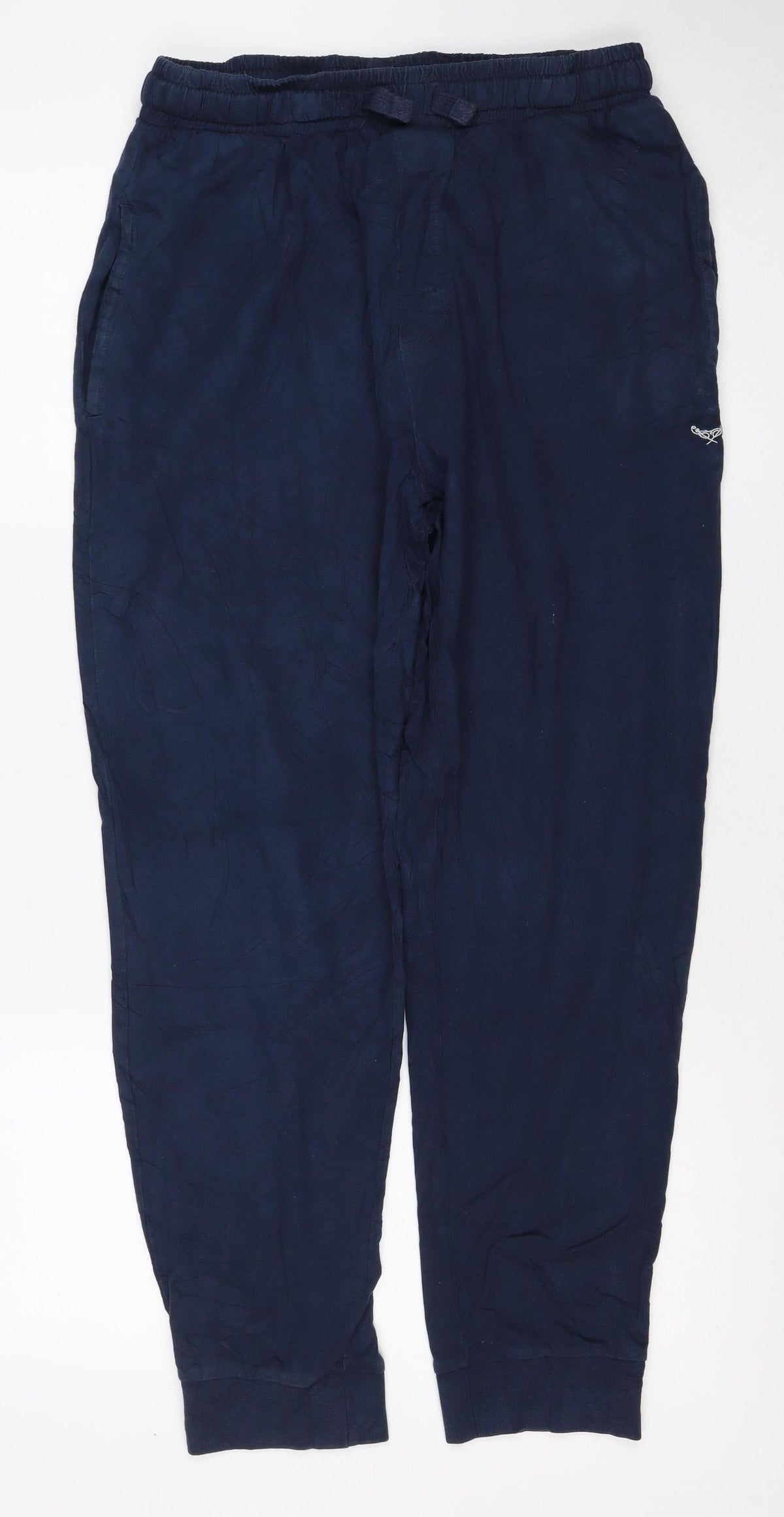 Threadbare Men's Blue M Jogger Trousers Elastic Waist Viscose