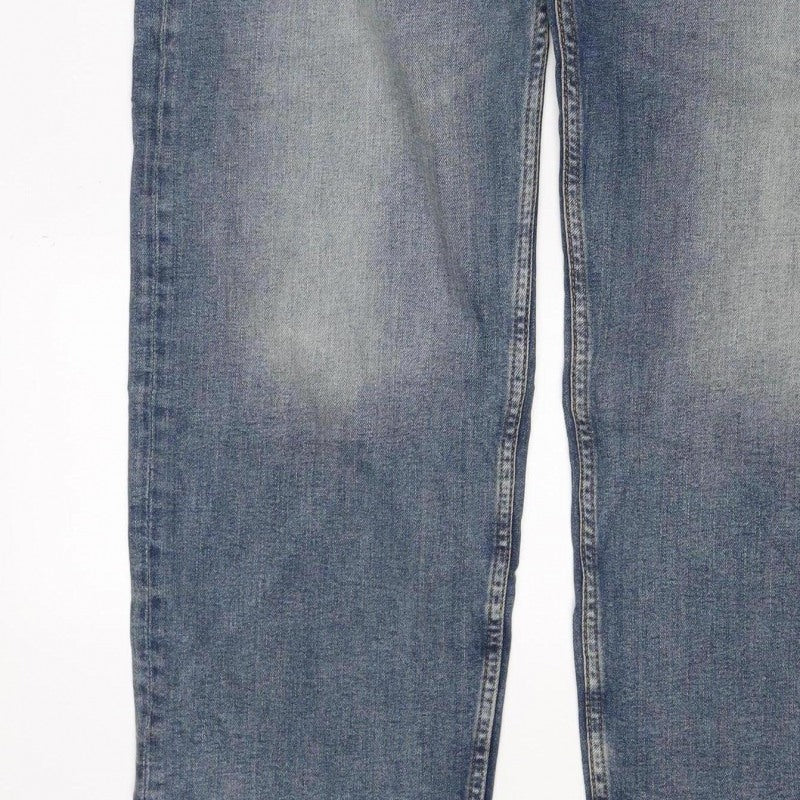 Marks and Spencer Men’s Blue Straight Fit Jeans W34 L29 Stretch Denim