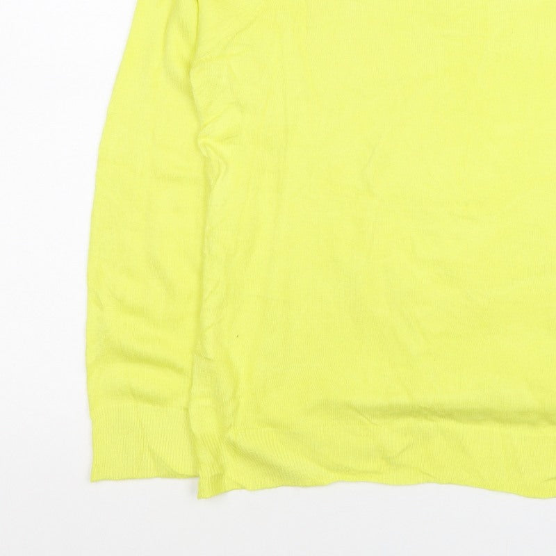 Marks and Spencer Women Yellow Size 16 Crew Neck Lightweight Jumper