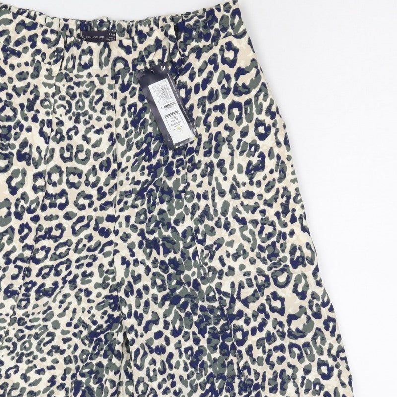 Marks and Spencer Women Multicoloured Leopard Print Shorts UK 8