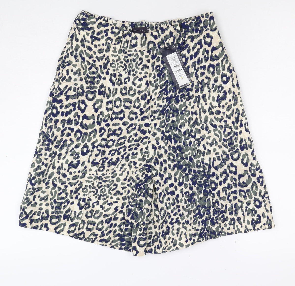 Marks and Spencer Women Multicoloured Leopard Print Shorts UK 8