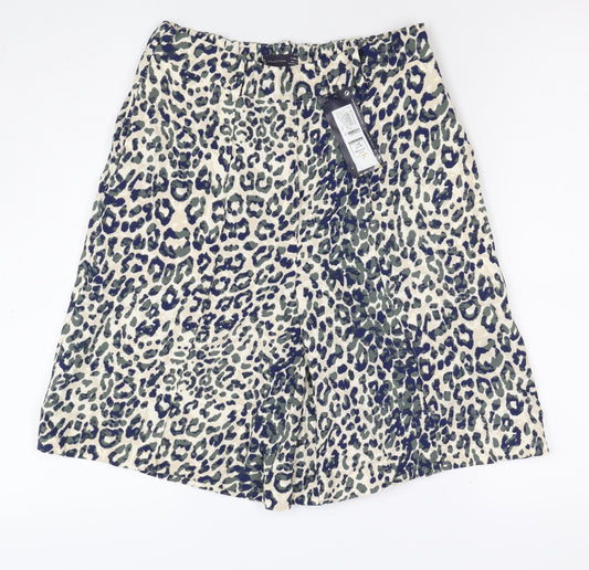 Marks and Spencer Women Multicoloured Leopard Print Shorts UK 8