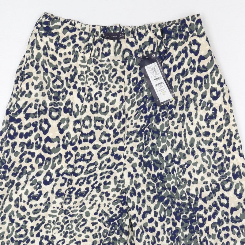 Marks and Spencer Women Multicoloured Leopard Print Shorts UK 8