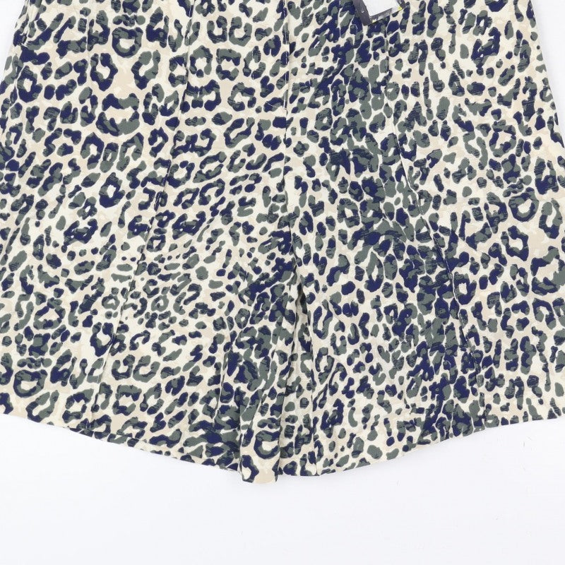 Marks and Spencer Women Multicoloured Leopard Print Shorts UK 8