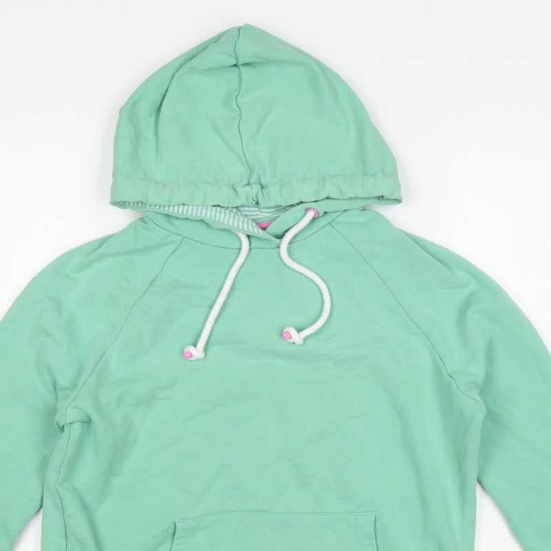 Joules Women Green UK 10 Pullover Hoodie Hooded Pockets