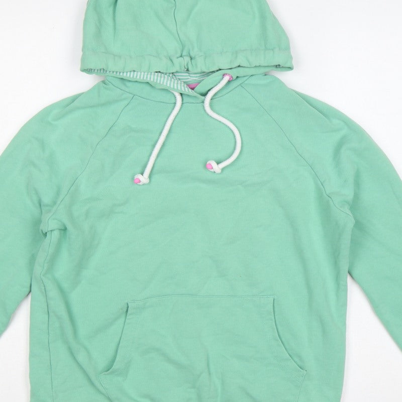 Joules Women Green UK 10 Pullover Hoodie Hooded Pockets