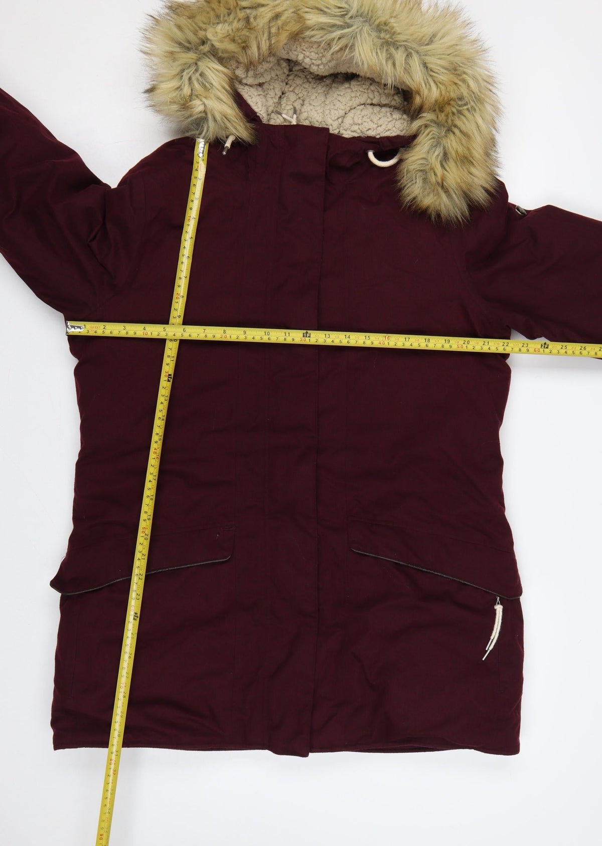 Craghoppers Women’s Red UK 16 Waterproof Fur Trim Parka Coat