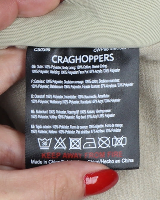 Craghoppers Women’s Red UK 16 Waterproof Fur Trim Parka Coat