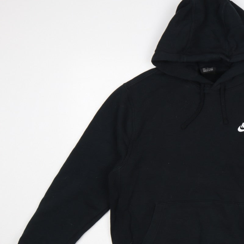 Nike Men’s Black M Pullover Hoodie Logo Fleece Sports
