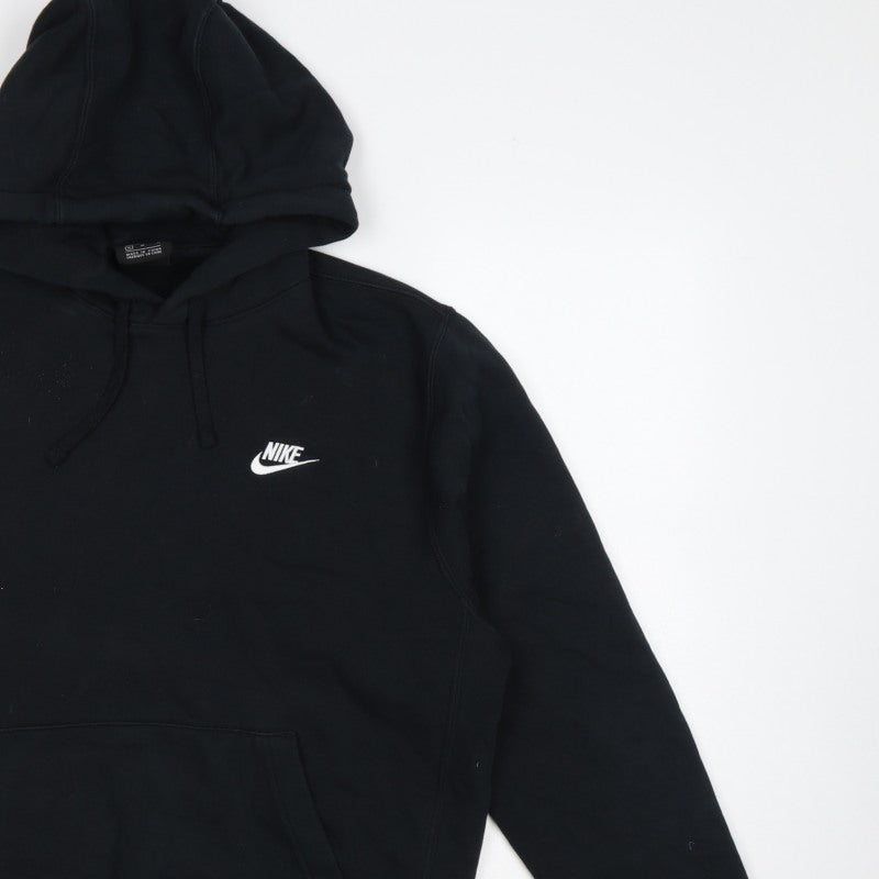 Nike Men’s Black M Pullover Hoodie Logo Fleece Sports