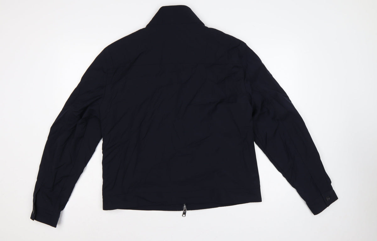 Autograph Men Navy M Wool Blend Full Zip Basic Jacket