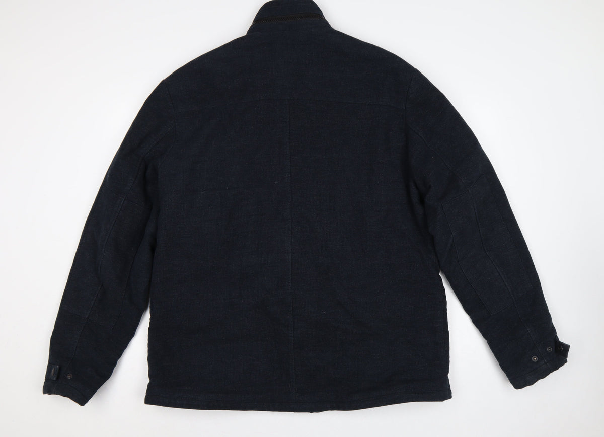 Next Signature Men’s Navy XL Italian Moleskin Military Jacket