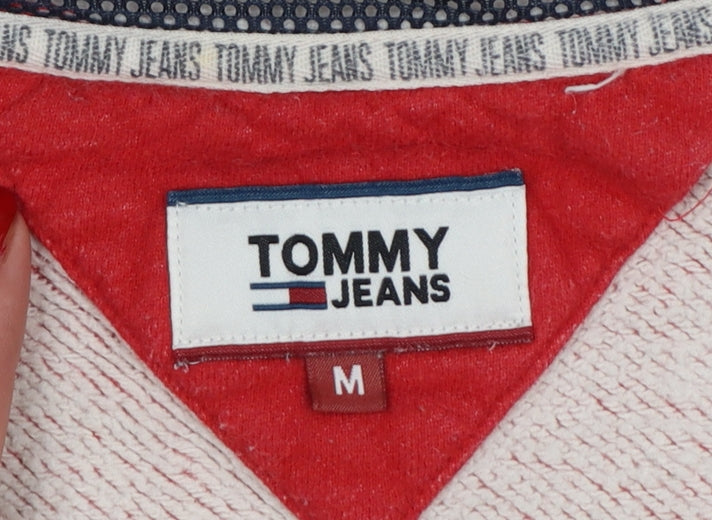 Tommy Jeans Men’s Multicoloured M Pullover 1/4 Zip Logo Hoodie
