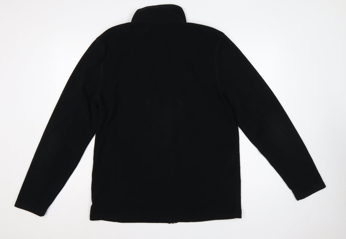 Rocktrail Men’s Black M Fleece Full Zip Outdoor Jacket
