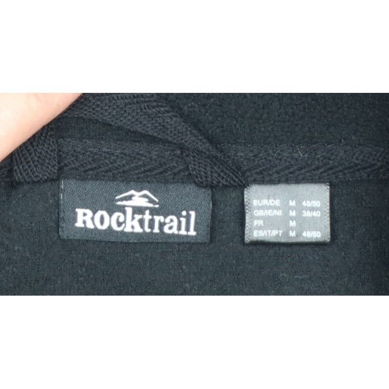 Rocktrail Men’s Black M Fleece Full Zip Outdoor Jacket