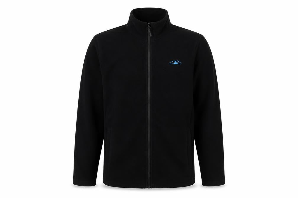 Rocktrail Men’s Black M Fleece Full Zip Outdoor Jacket
