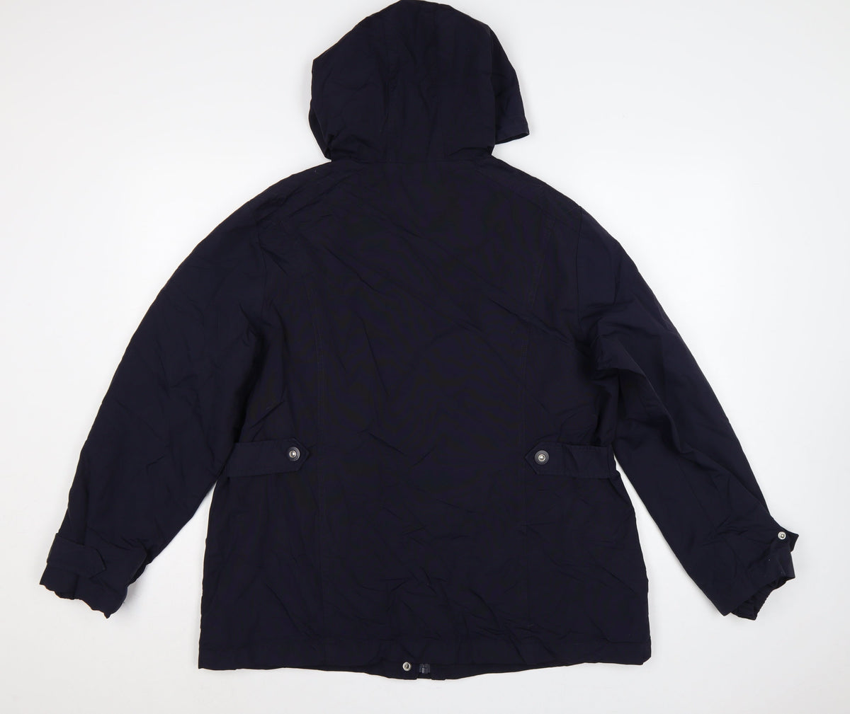 M&S Per Una Women’s Blue UK 16 Hooded Mid-Length Parka Coat