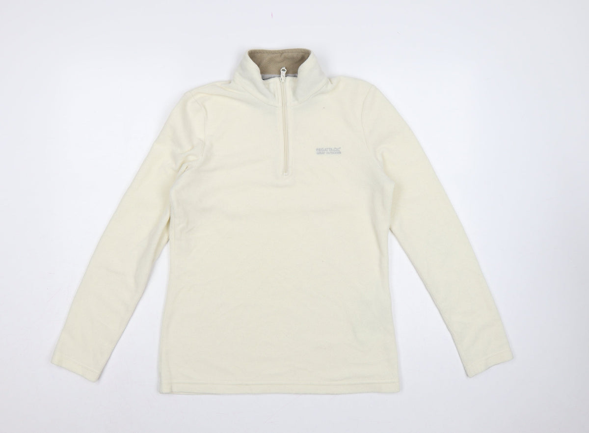 Regatta Women’s Ivory UK 10 Quarter Zip Fleece Sweatshirt