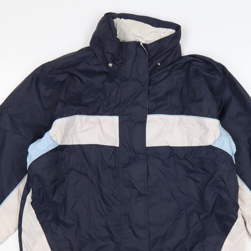 Trespass Women Blue Ski Jacket UK 14 Waterproof Windproof Taped Seams